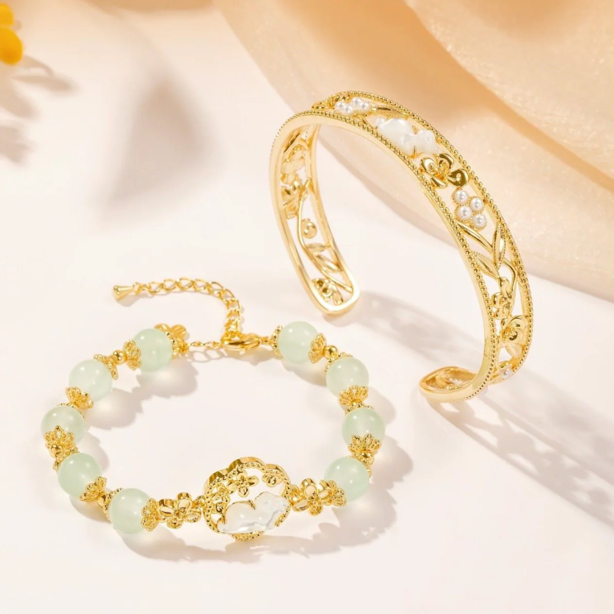 Legend of the Jade Rabbit Bracelet Set