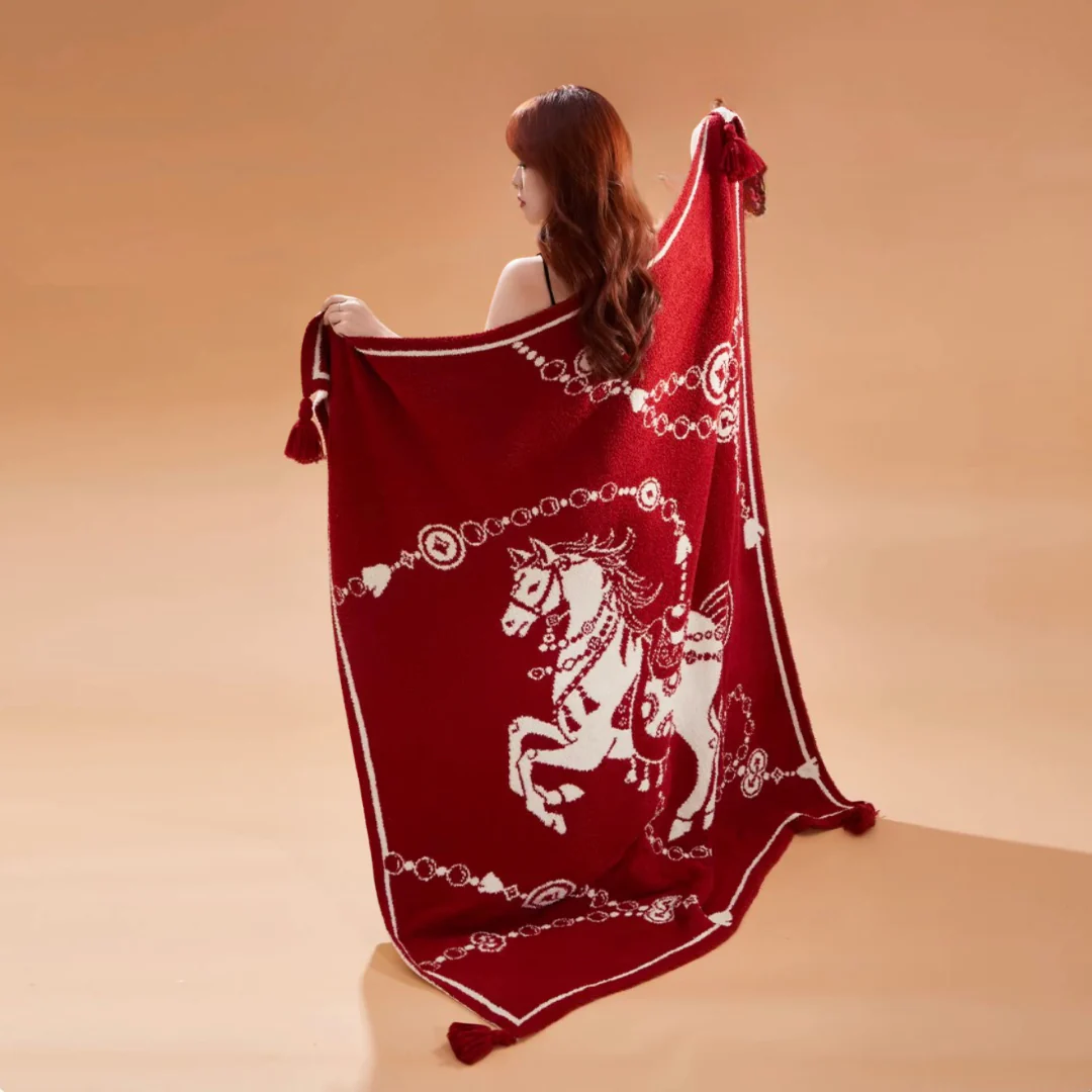 Thousand Gold Horse Fur Blanket