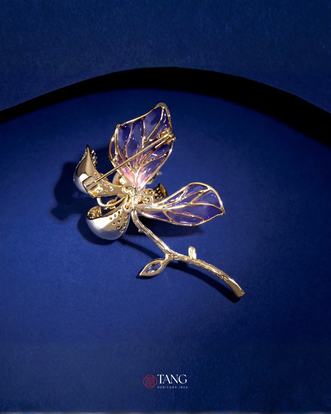 Violet Dawn Magnolia Brooch - Image 11