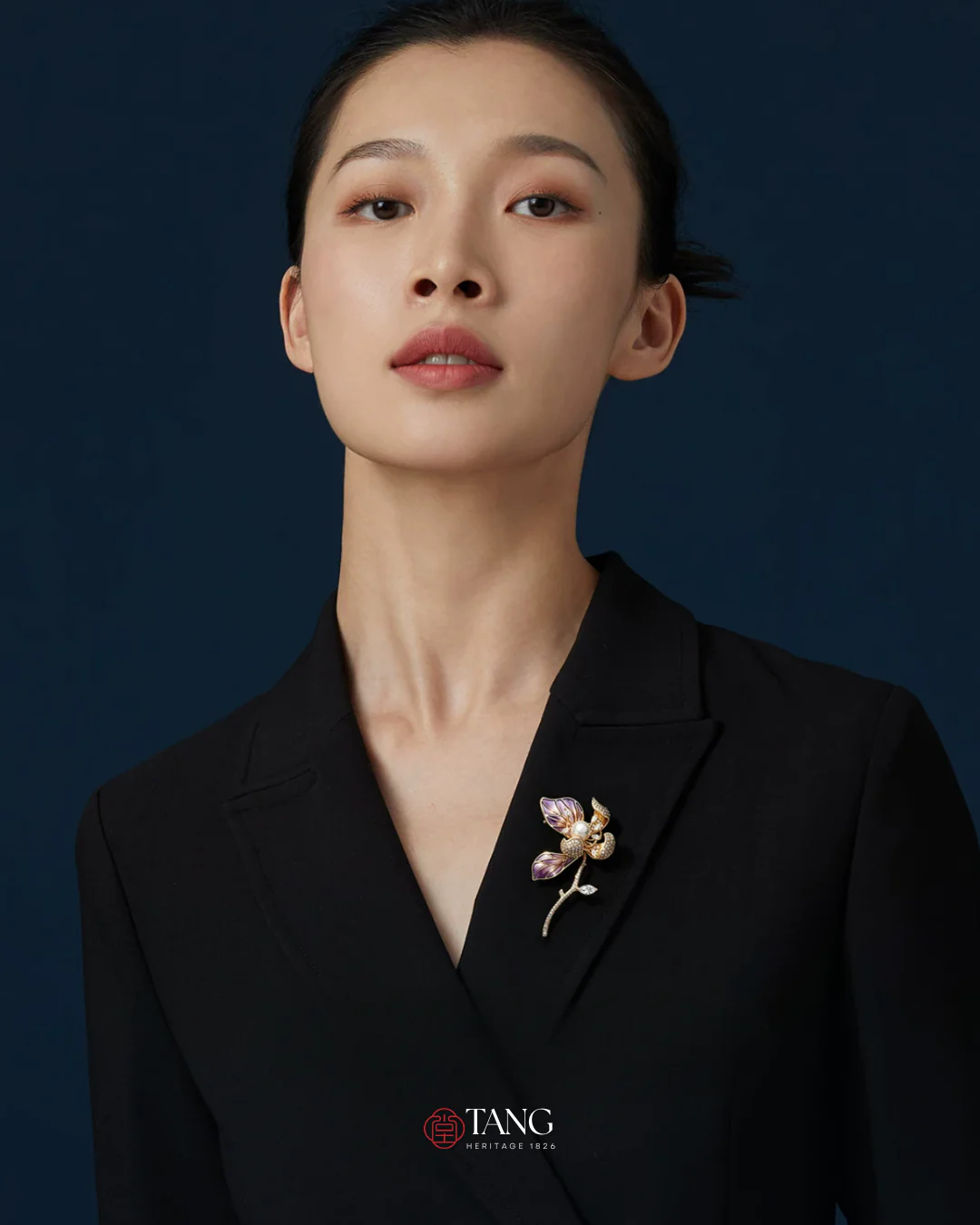 Violet Dawn Magnolia Brooch - Image 2