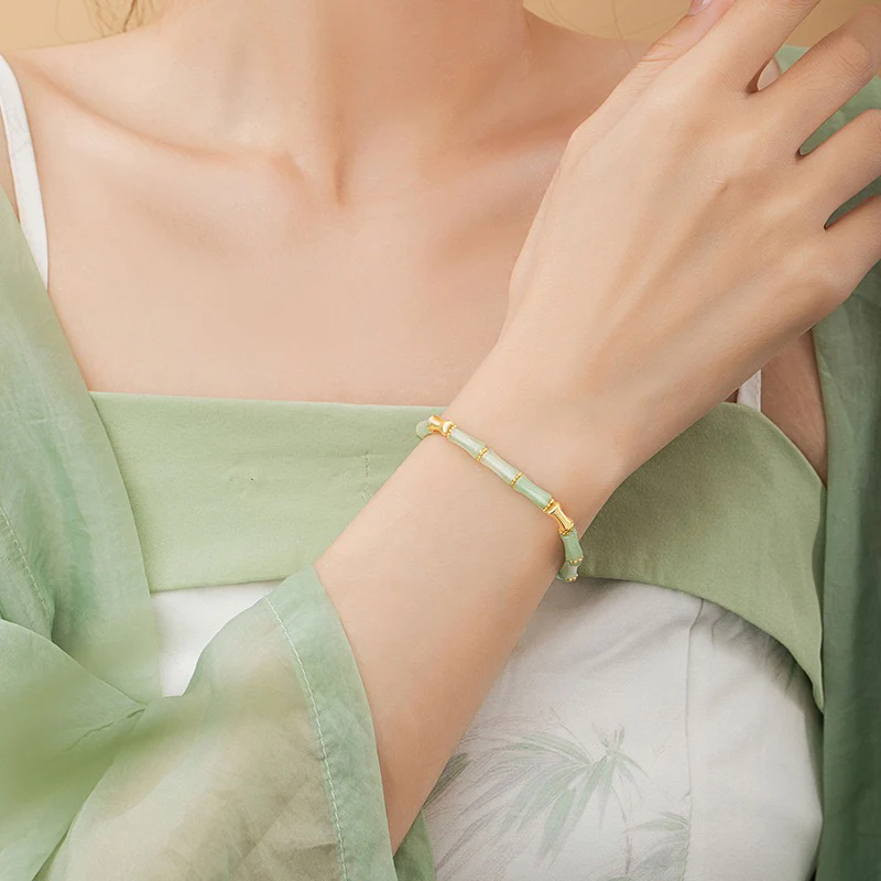 Willow Bamboo Jade Bracelet - Image 2