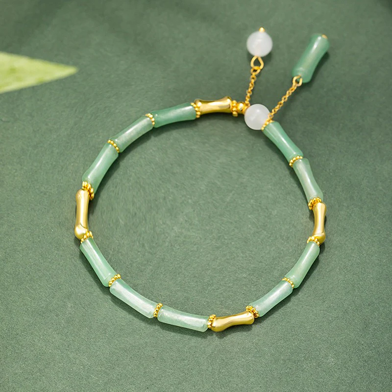 Willow Bamboo Jade Bracelet - Image 4