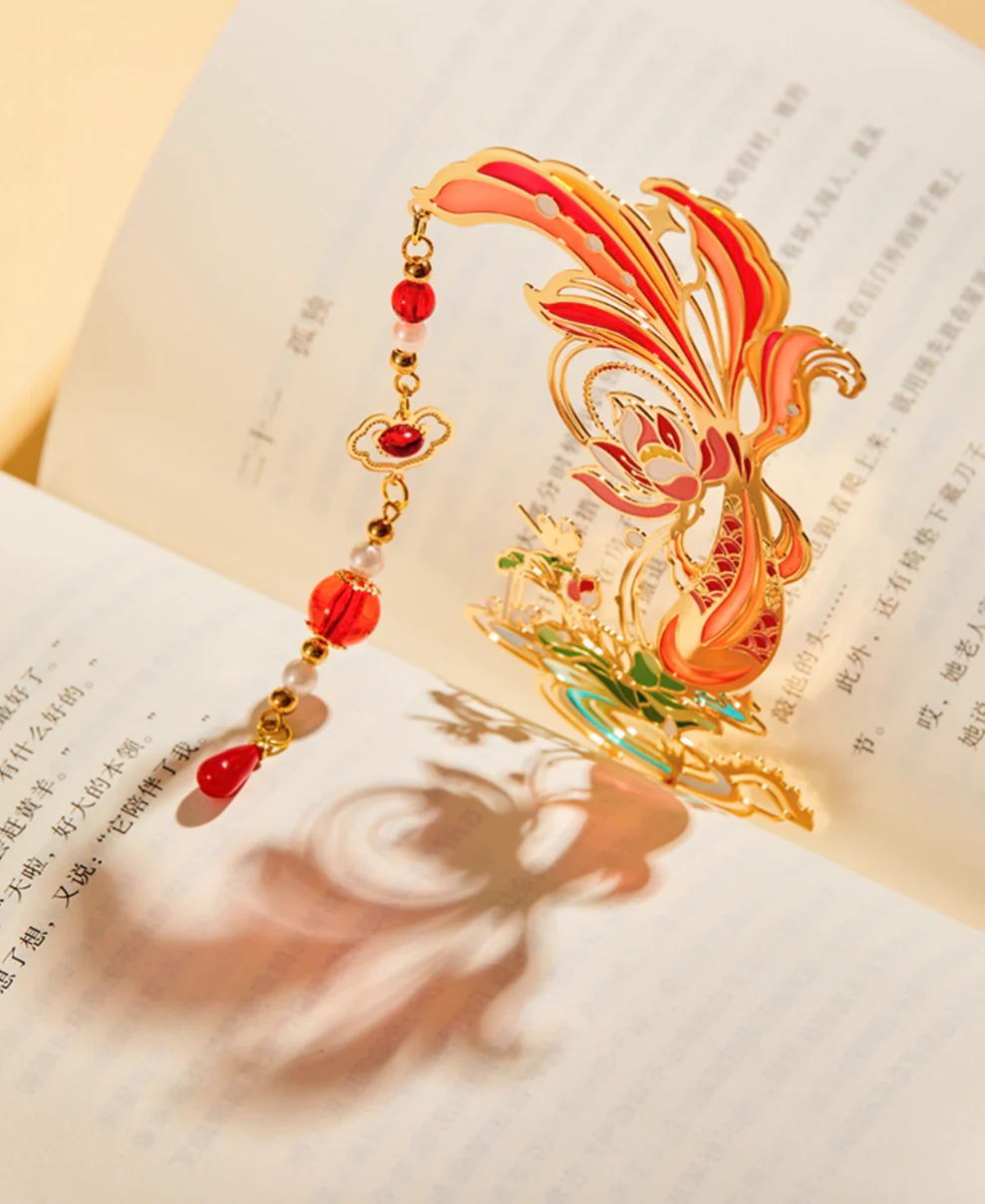 Wishful Koi & Auspicious Cat Bookmark Set - Image 7